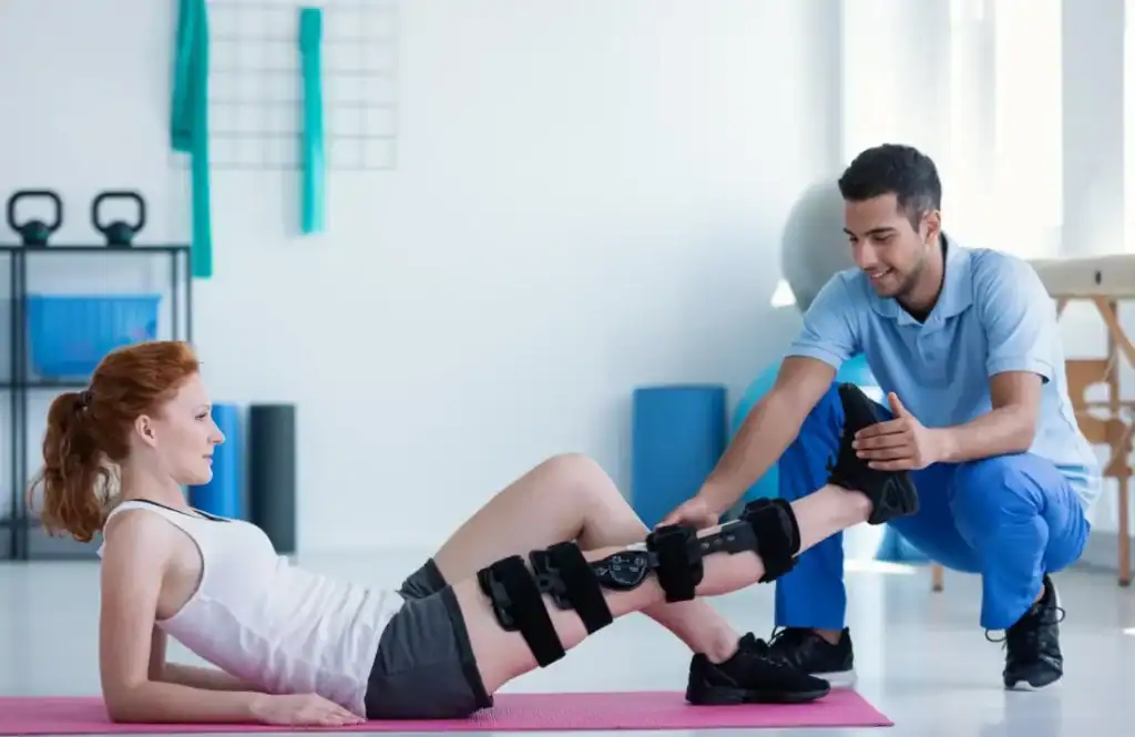 Debunking Meal Timing Myths: The Truth About Muscle Recovery 1 Woman having treatment to help muscle recovery Scottish after an injury