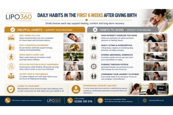 What to Do (and Avoid) in the First 6 Weeks After Giving Birth To Avoid Diastasis Recti 3 First 6 Weeks After Giving Birth To Avoid Diastasis Recti Scottish : Daily Habits in the First 6 Weeks After Giving Birth